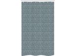 Abakuhaus Tenda Da Doccia Stretta, Stile Retrò Con Motivi Geometrici, Set Decorativo Per Bagno In Tessuto Con Ganci, 120 X 180 Cm, Verde Acqua Scuro