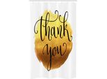 Abakuhaus Grazie, Tenda Da Doccia Stretta, Colore Giallo Dorato Rotondo, Set Decorativo Per Bagno In Tessuto Con Ganci, 120 X 180 Cm, Senape Caramello