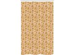 Abakuhaus Tenda Da Doccia Stretta Con Motivi Floreali, Stampa A Stencil, Set Decorativo Per Bagno In Tessuto Con Ganci, 120 X 180 Cm, Caffè Chiaro Rosa Chiaro