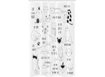 Abakuhaus Gatti Tenda Da Doccia Stretta, Il Gatto Ha Sempre Ragione, Set Decorativo Per Bagno In Tessuto Con Ganci, 120 X 180 Cm, Marrone Scuro E Bianco