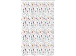 Abakuhaus Tenda Da Doccia Botanica Stretta, Fiori Delicati Primaverili, Set Decorativo Per Bagno In Tessuto Con Ganci, 120 X 180 Cm, Multicolore