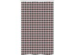 Abakuhaus Giapponese Tenda Da Doccia Stretta, Strisce E Quadrati A Griglia, Set Decorativo Per Bagno In Tessuto Con Ganci, 120 X 180 Cm, Vermiglio Nero Bianco