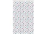Abakuhaus Tenda Da Doccia Stretta Con Motivo A Pesci, Pesciolini E Onde, Set Decorativo Per Bagno In Tessuto Con Ganci, 120 X 180 Cm, Multicolore