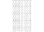 Abakuhaus Anker Tenda Da Doccia Stretta, Motivo Marittimo, Set Decorativo Per Bagno In Tessuto Con Ganci, 120 X 180 Cm, Grigio Antracite E Bianco
