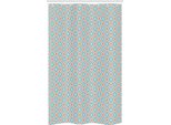 Abakuhaus Tenda Da Doccia Orientale Stretta, Stile Marocchino Lattice, Set Decorativo Per Bagno In Tessuto Con Ganci, 120 X 180 Cm, Blu Ruggine E Guscio D'uovo