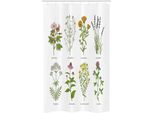 Abakuhaus Tenda Da Doccia Stretta, Cosmetici Naturali Fiori, Set Decorativo Per Bagno In Tessuto Con Ganci, 120 X 180 Cm, Multicolore
