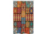 Abakuhaus Talavera Tenda Da Doccia Stretta, Azulejo Tile Squares Kunst, Set Decorativo Per Bagno In Tessuto Con Ganci, 120 X 180 Cm, Multicolore
