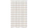 Abakuhaus Tenda Da Doccia Stretta, Forma Ogee Con Pois Vivaci, Set Decorativo Per Bagno In Tessuto Con Ganci, 120 X 180 Cm, Grigio Chiaro Senape Scuro