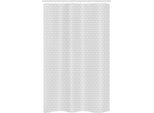 Abakuhaus Tenda Da Doccia Stretta Vintage, Nostalgica, Set Decorativo Per Bagno In Tessuto Con Ganci, 120 X 180 Cm, Grigio Chiaro Bianco