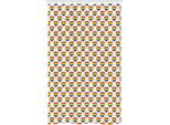 Abakuhaus Pride Day Tenda Da Doccia Stretta, Tema Acquerelli Con Cuori, Set Decorativo Per Bagno In Tessuto Con Ganci, 120 X 180 Cm, Rosa Shocking E Blu Azzurro