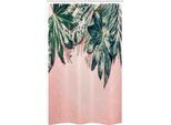 Abakuhaus Foglie Tenda Da Doccia Stretta, Foto Botanica Della Giungla Esotica, Set Decorativo Per Bagno In Tessuto Con Ganci, 120 X 180 Cm, Verde Cacciatore Cipria