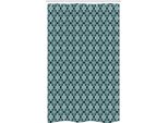 Abakuhaus Tenda Da Doccia Marocchina Stretta, Motivo Floreale Mediterraneo, Set Decorativo Per Bagno In Tessuto Con Ganci, 120 X 180 Cm, Blu Petrolio Verde Acqua