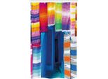 Abakuhaus Tenda Da Doccia Etnica Stretta, Tappeti Artigianali Marocchini, Set Decorativo Per Bagno In Tessuto Con Ganci, 120 X 180 Cm, Multicolore