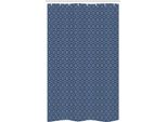 Abakuhaus Tenda Da Doccia Marocchina Stretta, Tradizione Mediterranea, Set Decorativo Per Bagno In Tessuto Con Ganci, 120 X 180 Cm, Blu Indaco Cadetto