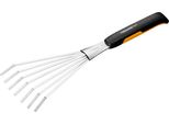 Fiskars 1027044 Rastrello Rastrello A Mano Nero, Acciaio Argento