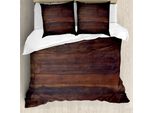Abakuhaus Copripiumino Chocolate, In Legno Scuro, Antiacaro, Adatto A Chi Soffre Di Allergie, Con Federe, 155 Cm X 220 Cm - 80 X 80 Cm, Marrone Scuro