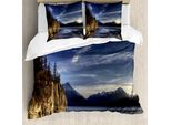 Abakuhaus Alaska Copripiumino, Turnagain Arm Beach, Antiacaro, Adatto A Chi Soffre Di Allergie, Con Federe, 155 Cm X 220 Cm - 80 X 80 Cm, Multicolore