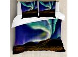 Abakuhaus Alaska Copripiumino, Meadows In Der Nacht, Antiacaro, Adatto A Chi Soffre Di Allergie, Con Federe, 155 Cm X 220 Cm - 80 X 80 Cm, Multicolore