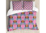 Abakuhaus Copripiumino Lotus, Flower Of Prosperity, Antiacaro, Adatto A Chi Soffre Di Allergie, Con Federe, 155 Cm X 220 Cm - 80 X 80 Cm, Multicolore