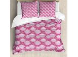Abakuhaus Copripiumino Lotus, Fiori Folcloristici, Antiacaro, Adatto A Chi Soffre Di Allergie, Con Federe, 200 Cm X 200 Cm - 80 X 80 Cm, Rosa Corallo Pallido
