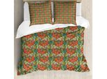 Abakuhaus Copripiumino, Oriental Natur BlüHen, Antiacaro, Adatto A Chi Soffre Di Allergie, Con Federe, 155 Cm X 220 Cm - 80 X 80 Cm, Multicolore
