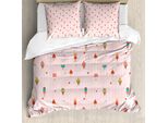 Abakuhaus Eis Copripiumino, Motivo Pastello, Antiacaro, Adatto A Chi Soffre Di Allergie, Con Federe, 200 Cm X 200 Cm - 80 X 80 Cm, Multicolore