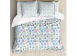 Abakuhaus Copripiumino Fiocco Di Neve, Foglie Invernali Colorate, Antiacaro, Adatto A Chi Soffre Di Allergie, Con Federe, 200 Cm X 200 Cm - 80 X 80 Cm, Multicolore