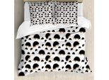 Abakuhaus Copripiumino Igel, Personaggi Porcupine, Antiacaro, Adatto A Chi Soffre Di Allergie, Con Federe, 155 Cm X 220 Cm - 80 X 80 Cm, Marrone Scuro E Marrone Chiaro