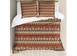Abakuhaus Copripiumino Colorato, Aztec Birds Arrows, Antiacaro, Adatto A Chi Soffre Di Allergie, Con Federe, 200 Cm X 200 Cm - 80 X 80 Cm, Multicolore
