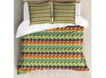 Abakuhaus Copripiumino Chitarra, Colori Astratti Moderni, Antiacaro, Adatto A Chi Soffre Di Allergie, Con Federe, 155 Cm X 220 Cm - 80 X 80 Cm, Multicolore