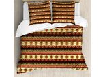 Abakuhaus Copripiumino Tribale, Frecce E Rose, Antiacaro, Adatto A Chi Soffre Di Allergie, Con Federe, 155 Cm X 220 Cm - 80 X 80 Cm, Multicolore