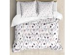 Abakuhaus Copripiumino Acquerello, Motivo Floreale Vintage, Antiacaro, Adatto A Chi Soffre Di Allergie, Con Federe, 155 Cm X 220 Cm - 80 X 80 Cm, Multicolore