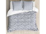 Abakuhaus Copripiumino Anker, Mare Casuale, Antiacaro, Adatto A Chi Soffre Di Allergie, Con Federe, 200 Cm X 200 Cm - 80 X 80 Cm, Blu Scuro Bianco