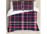 Abakuhaus Copripiumino Plaid, Stile Classico Inglese Retrò, Antiacaro E Anallergico, Con Federe, 155 Cm X 220 Cm - 80 X 80 Cm, Multicolore