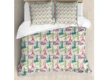 Abakuhaus Copripiumino, Colosseum Big Ben Tourist, Antiacaro, Adatto A Chi Soffre Di Allergie, Con Federe, 155 Cm X 220 Cm - 80 X 80 Cm, Multicolore