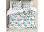Abakuhaus Copripiumino Leuchtturm, Barche Seewal, Antiacaro, Adatto A Chi Soffre Di Allergie, Con Federe, 155 Cm X 220 Cm - 80 X 80 Cm, Multicolore