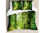 Abakuhaus Copripiumino Fee, Tema Fantasy Selvaggio, Antiacaro, Adatto A Chi Soffre Di Allergie, Con Federe, 155 Cm X 220 Cm - 80 X 80 Cm, Verde