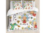 Abakuhaus Copripiumino Fee, Motivo Cartoon Princess, Antiacaro, Adatto A Chi Soffre Di Allergie, Con Federe, 200 Cm X 200 Cm - 80 X 80 Cm, Multicolore
