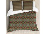 Set Copripiumino Abakuhaus Mandala Per Letti Matrimoniali, Design Cinese Mistico, Antiacaro, Adatto A Chi Soffre Di Allergie, Con Federe, Multicolore