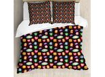Abakuhaus Copripiumino Extraterrestre, Mostri Astratti E Soffici, Antiacaro, Adatto A Chi Soffre Di Allergie, Con Federe, 155 Cm X 220 Cm - 80 X 80 Cm, Multicolore