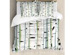 Abakuhaus Copripiumino Wald, Motivo Alberi Fitti, Antiacaro, Adatto A Chi Soffre Di Allergie, Con Federe, 155 Cm X 220 Cm - 80 X 80 Cm, Multicolore