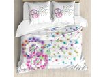 Abakuhaus Copripiumino LöWenzahn, Ispirazione Stagione Primaverile, Antiacaro, Adatto A Chi Soffre Di Allergie, Con Federe, 155 Cm X 220 Cm - 80 X 80 Cm, Multicolore