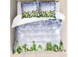 Abakuhaus Copripiumino Natalizio, Fiocchi Di Neve Bokeh, Antiacaro, Adatto A Chi Soffre Di Allergie, Con Federe, 155 Cm X 220 Cm - 80 X 80 Cm, Multicolore