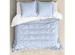 Abakuhaus Copripiumino Blu E Bianco, Stile Country, Antiacaro, Adatto A Chi Soffre Di Allergie, Con Federe, 200 Cm X 200 Cm - 80 X 80 Cm, Azzurro E Bianco