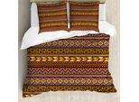Abakuhaus Copripiumino Africano, Triangolo A Zig Zag Diamantato, Antiacaro, Adatto A Chi Soffre Di Allergie, Con Federe, 200 Cm X 200 Cm - 80 X 80 Cm, Multicolore