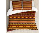 Abakuhaus Copripiumino Africano, Occhi Esotici, Antiacaro, Adatto A Chi Soffre Di Allergie, Con Federe, 200 Cm X 200 Cm - 80 X 80 Cm, Multicolore