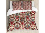 Abakuhaus Copripiumino Hamsa, Motivi Colorati, Antiacaro, Adatto A Chi Soffre Di Allergie, Con Federe, 200 Cm X 200 Cm - 80 X 80 Cm, Multicolore
