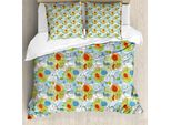 Abakuhaus Copripiumino Stravagante, Fantasiosi Scarabocchi A Spirale, Antiacaro, Adatto A Chi Soffre Di Allergie, Con Federe, 155 Cm X 220 Cm - 80 X 80 Cm, Multicolore