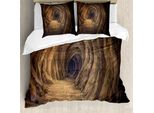 Abakuhaus Copripiumino HöHle, Formazione Geologica, Antiacaro, Adatto A Chi Soffre Di Allergie, Con Federe, 200 Cm X 200 Cm - 80 X 80 Cm, Marrone Chiaro