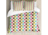 Abakuhaus Centraverso, Copripiumino, Bilancia Con Stelle, Antiacaro, Adatto A Chi Soffre Di Allergie, Con Federe, 155 Cm X 220 Cm - 80 X 80 Cm, Multicolore